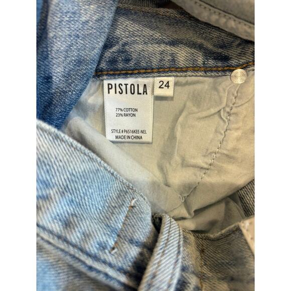 PISTOLA Bobbie mid rise loose straight leg with crossover - Picture 9 of 10